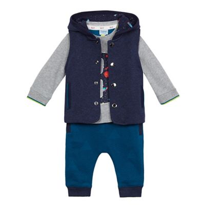 Baker by Ted Baker Boys' navy printed three piece set